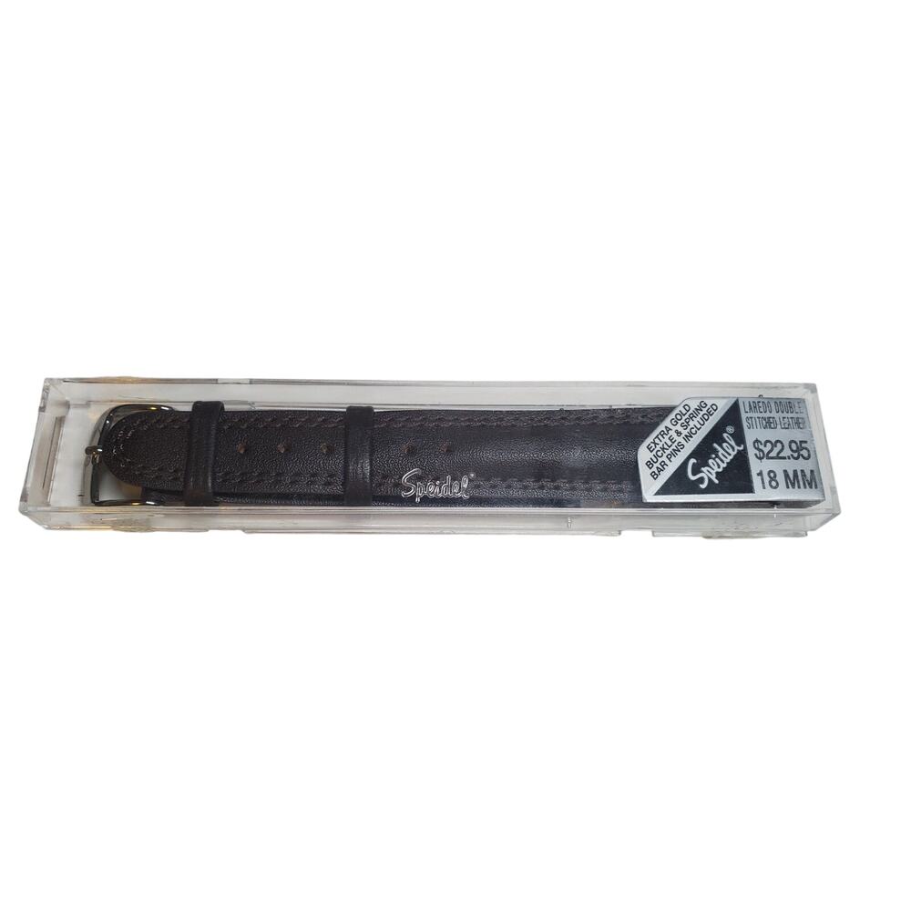 Speidel Watch Band - Royal English Leather - DRK BRN 18mm 901-520